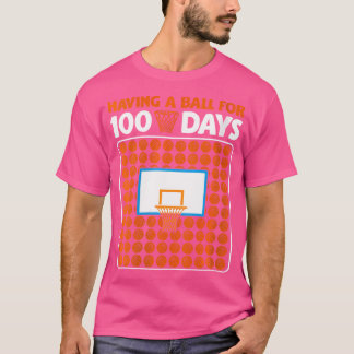 Womens 100 Days Of School Basketball 100 Days Smar T-Shirt