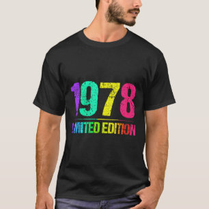 Womens 1978 Limited Edition Vintage 78s Retro Vint T-Shirt
