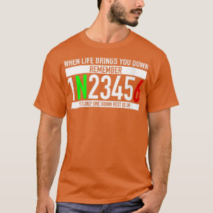 Womens 1N23456 Motorcycle Gear Shift Motorcyclist  T-Shirt