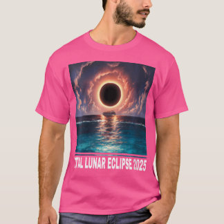 Womens 2025 Total Lunar Eclipse Moon Astronomy Lov T-Shirt