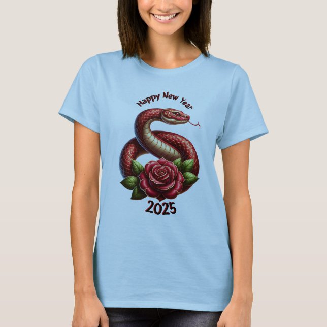 Womens 2025 Year of the Snake T-Shirt (Front)