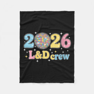 Womens 2026 Labor And Delivery Squad Ld Nurse New Fleece Blanket