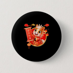 Womens 2026 Year Of The Horse Lunar New Year Chine Button