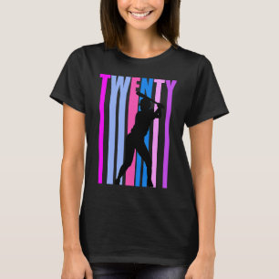 Womens 20th Birthday Baseball Softball Sports Girl T-Shirt