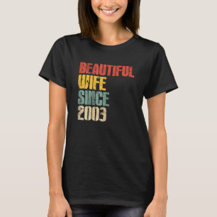 Womens 20th Wedding Anniversary for Her Handsome W T-Shirt