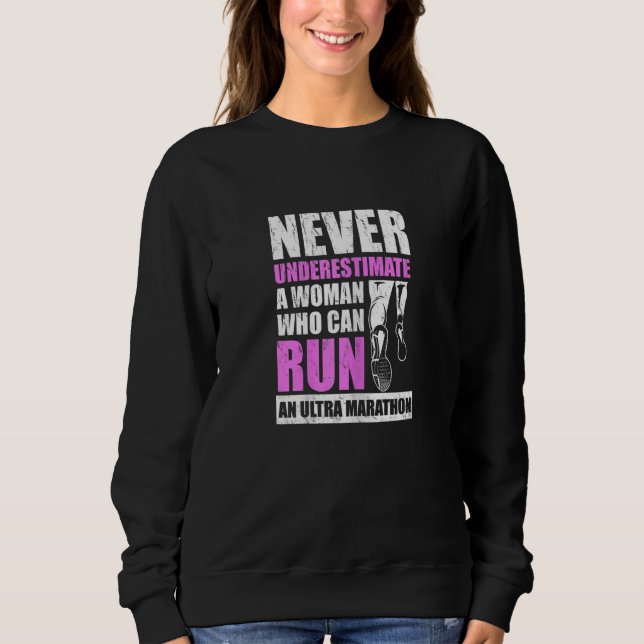 Womens 26 2 Miles Run For Your Marathon Wife 1 Sweatshirt (Front)