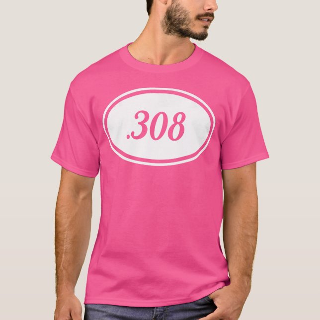 Women'S 308 Hunting Rifle Caliber Lady Gun Owner T-Shirt (Front)