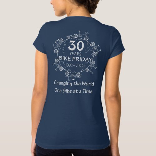 Womens 30th Anniversary Jersey V_Neck T_Shirt