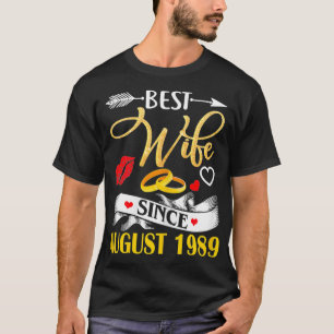 Womens 31st Wedding Anniversary s Best Wife Since  T-Shirt
