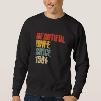 Womens 39th Wedding Anniversary for Her Handsome W Sweatshirt