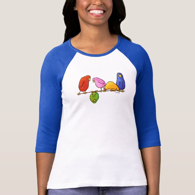 Womens 3/4 sleeve Raglan Tshirt (Front)