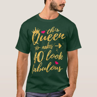 Womens 40 Years Old Gifts 40 & Fabulous Since 1982 T-Shirt