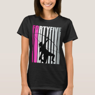 Womens 45th Archery Birthday Archer Queen Bow Arro T-Shirt
