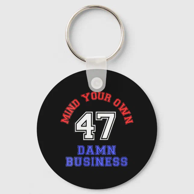 Womens 47 Harris W Waltz 2024 Mind Your Own Busine Keychain Zazzle