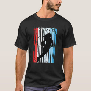 Womens 47th Basketball Birthday Womens Retro Vinta T-Shirt