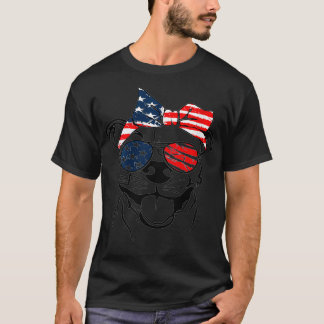 Womens 4th of July Mens Womens Pitbull Pit Dog Lo T-Shirt
