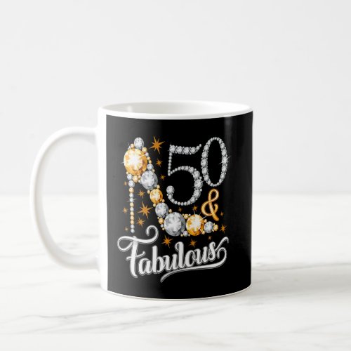 Womens 50 Years Old  50  Fabulous Since 1972 50th Coffee Mug
