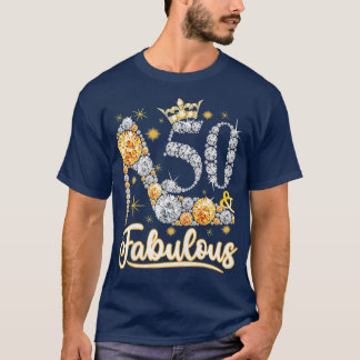 Womens 50 Years Old Gifts 50 & Fabulous Since 1972 T-Shirt