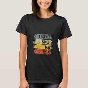 Womens 54th Birthday Retro Legend Since May 1967 T-Shirt