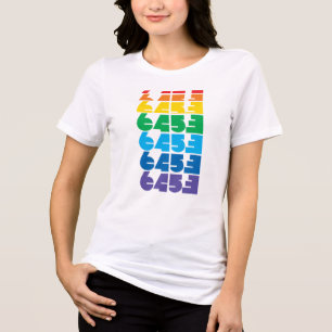 Women's 6453 Multi-color block tee