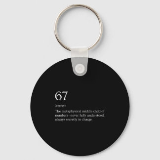 Womens 67 Definition Meme V-neck  Keychain