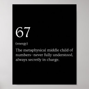 Womens 67 Definition Meme V-neck Poster