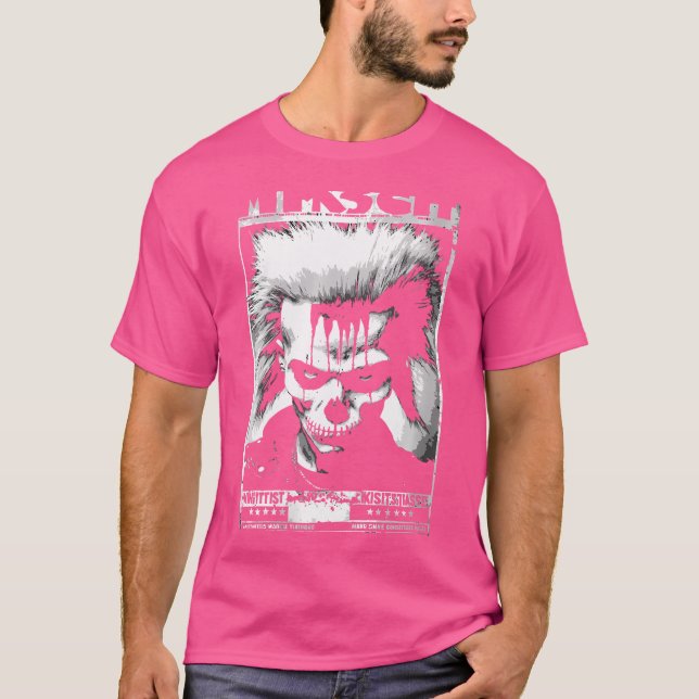 Womens 80'S Punk Trad Goth Photo	 Fanzine Flyer Ar T-Shirt (Front)