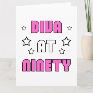 Women's 90th Birthday Card