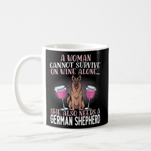 Womens A Girl And Her German Shepherd Dog Lady Pup Coffee Mug