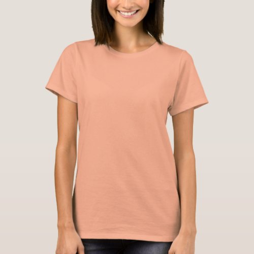 Womens AA FJ Short Sleeve T_Shirt Summer Peach