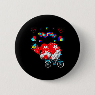 Womens Accept Understand Love Autism Awareness Gno Button