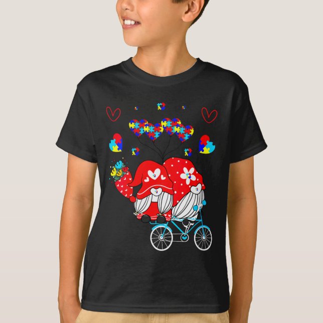 Womens Accept Understand Love Autism Awareness Gno T-Shirt (Front)
