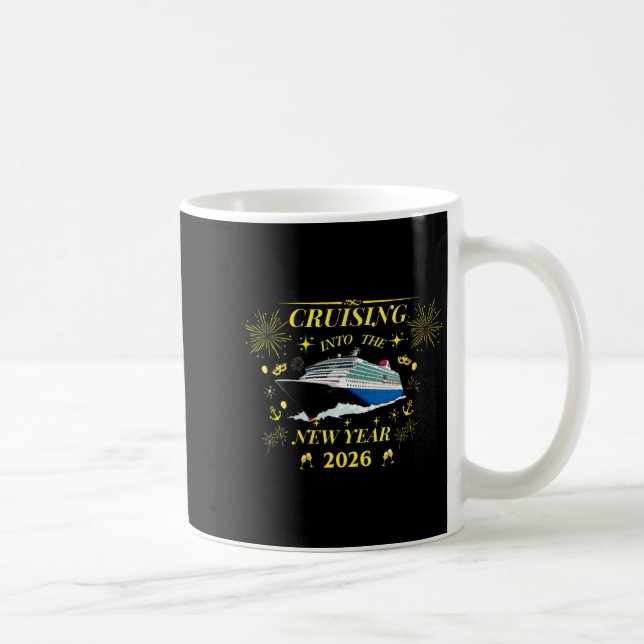 Womens Adventure Awaits – Welcome 2026 V-neck  Coffee Mug (Right)