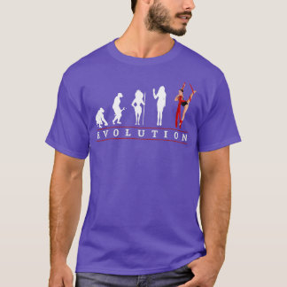 Womens Aerial Silk Evolution of Woman T-Shirt