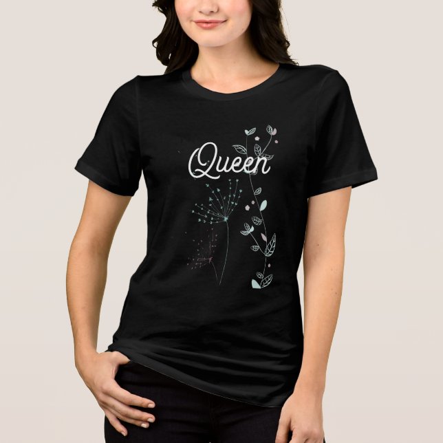 Women's Aesthetic Design T-shirt Tri-Blend Shirt (Front)