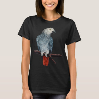 Women's African Grey Shirt Parrot Art T-shirts