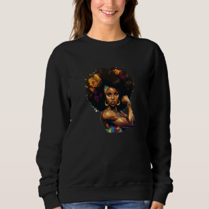 Womens Afro Black Women African American Sweatshirt
