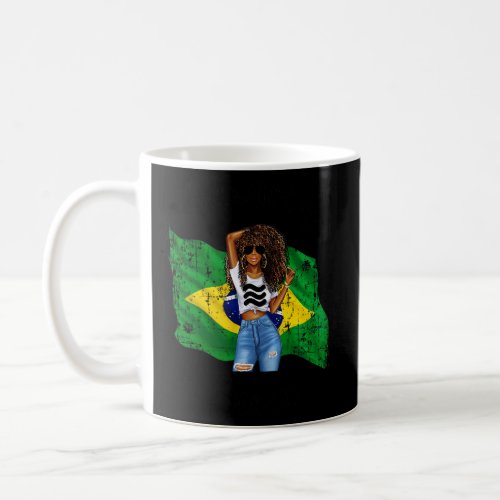 Womens Afro Brazilian Aquarius Queen African Zodia Coffee Mug