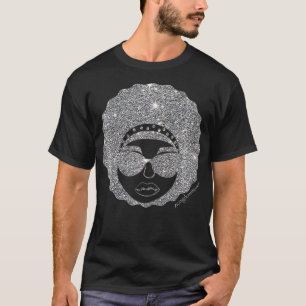 Womens Afro Latina Melanin Kingdom Woman Bling Sha T-Shirt