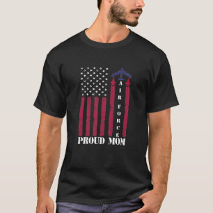 Womens Air Force Academy Proud USAF Mom Spouse App T-Shirt