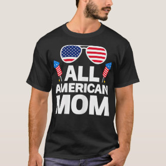 Womens All American Mom American Mom T-Shirt