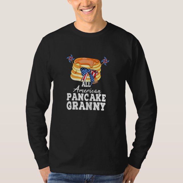 Womens All American Pancake Granny Grandma Women T-Shirt (Front)