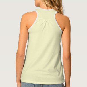 Women's All-Over Crème White Racerback Tank Top