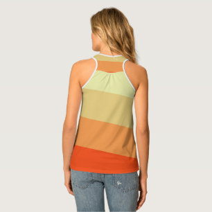 Women's All-Over Print Mixed Stripe Racerback Tank Top