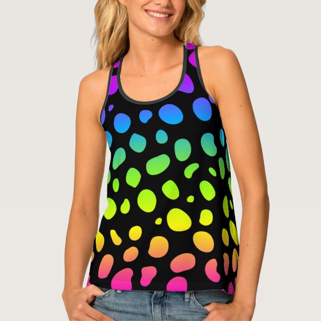 Women's All-Over Print Racerback Tank Top (Front)