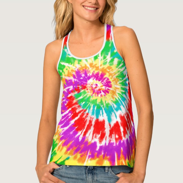 Women's All-Over Print Racerback Tank Top (Front)