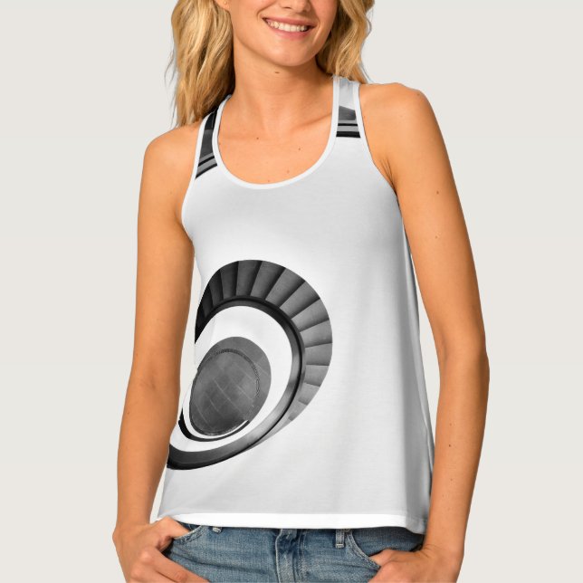 Women's All-Over Print Racerback Tank Top (Front)