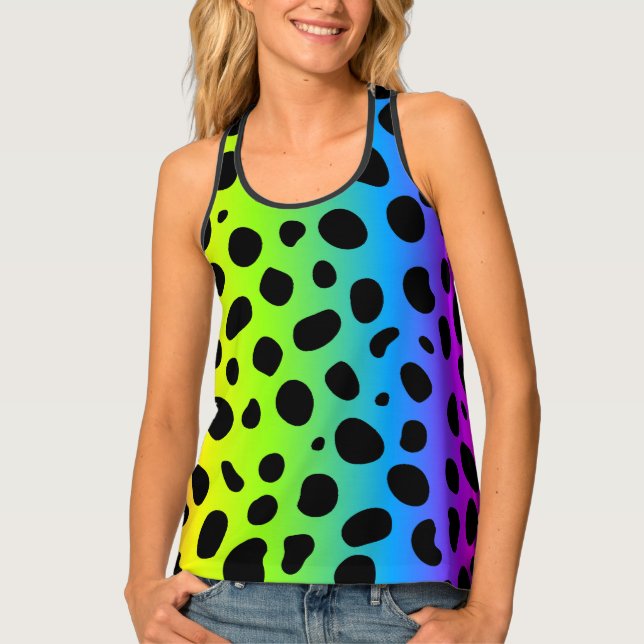 Women's All-Over Print Racerback Tank Top (Front)