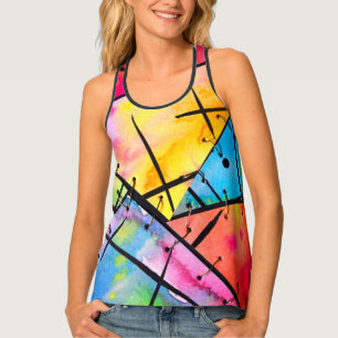 Women's All-Over Print Racerback Tank Top