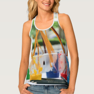 Women's All-Over Print Racerback Tank Top